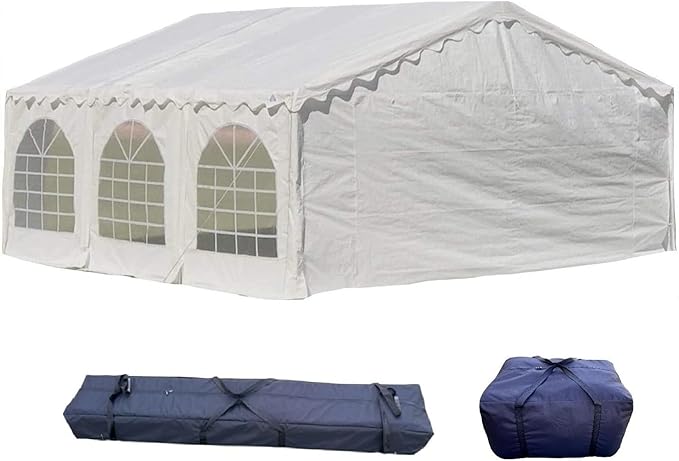 DELTA 20'x16' Budget PE Party Tent Free 1 Long Bag + 1 Short Bag Tents for Partiescarpas para FiestasGalvanized Gazebo Wedding Tent Canopy Big Tents Carport Outdoor Event Shelter