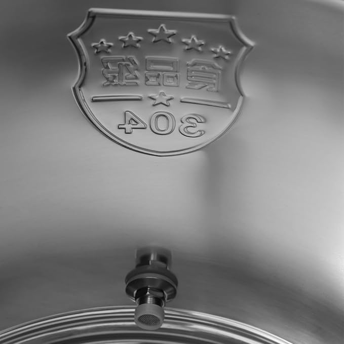 76L Stainless Steel Milk Can Heavy Duty Food Storage &amp Transport Container for Dairy Wine Grains Ideal for Home Farm &amp Commercial Use With a Faucet