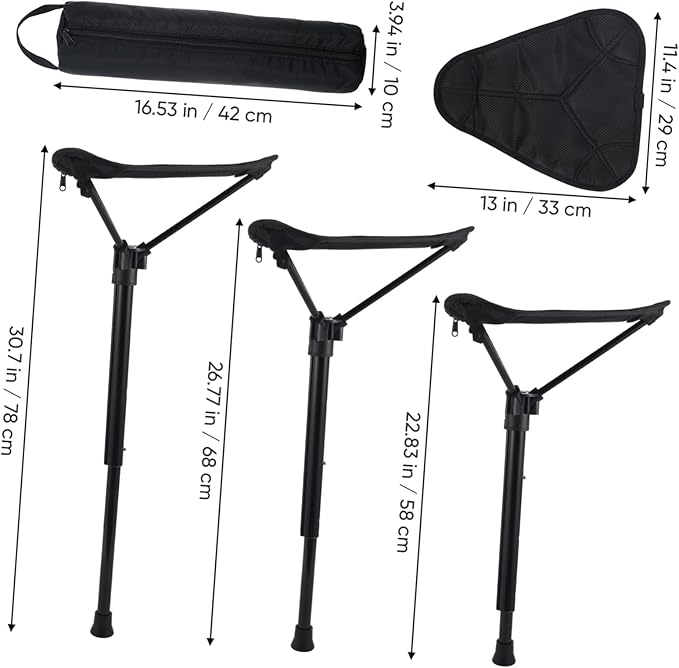 Portable Folding Stool Chair Lightweight Easy to Carry Height for Outdoor Use Durable and Sturdy Design for Camping and Travel