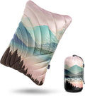 Camping PillowSupportive Compressible Travel Pillow Large Size Lightweight Camp Pillow with Storage Bag for CampingHikingBackpackingAirplane