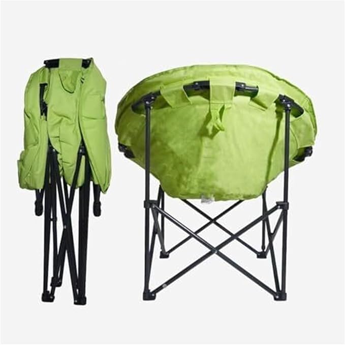 Folding ChairFishing Chair Moon Chair Portable Fishing and Camping Chair Folding Hiking Chair Recreational Chair Beach Chair(Red)