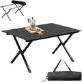 Outvita Beach Picnic Table Lightweight Roll Up Low Camping Table Portable Folding Table with Carrying Bag for Outdoor BBQ Sand Picnic Party Patio 34 Inches