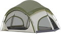 Vidalido 3-4 Person Camping Tent with 2 Large Mesh Door 4 Mesh Window Family Tents Double Layer Waterproof Portable Easy Setup Camp Tent Canvas Dome Tents for Camping Outdoor Hiking and Backpacking