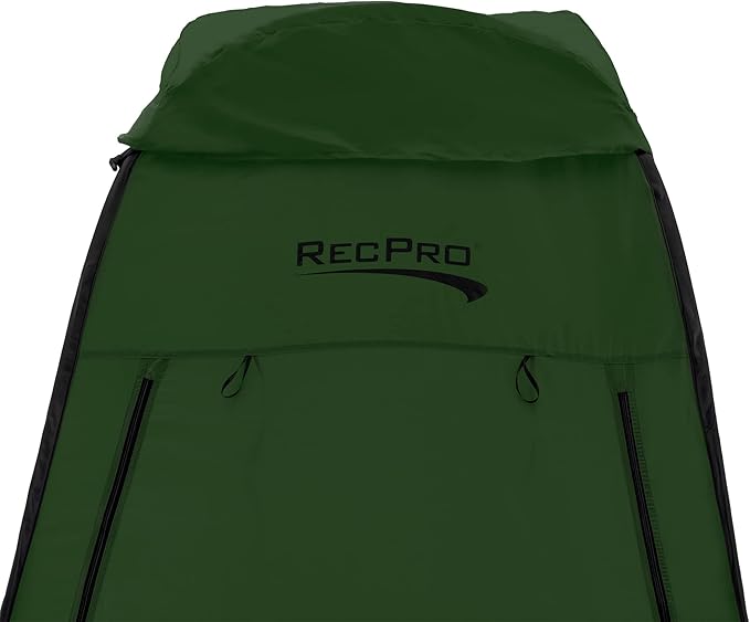 RecPro Portable Pop Up Privacy Tent | Changing Room Toilet Shower Rain Shelter for Camping &amp Beach | Includes Carry Bag Ground Cover and rain Cover