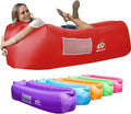 WEKAPO Inflatable Couch Air Lounger Chair - Camping &amp Beach Accessories Portable Blow up Sofa for Hiking Lawn Indoor/Outdoor Movies &amp Music Festivals. Lightweight and Easy to Set Up Air Ham