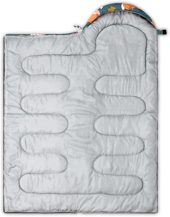 HOSIMA Dear Hunting Pattern Cold Weather Sleeping Bags for Kids AdultsBlack Light Weight Waterproof Sleeping Bags for Outdoors Hiking.