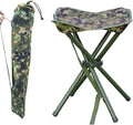 JSHANMEI Camping Stool Portable Folding Stool for Outdoor Hiking Fishing Travel Deluxe 4 Leg Support 300 lbs