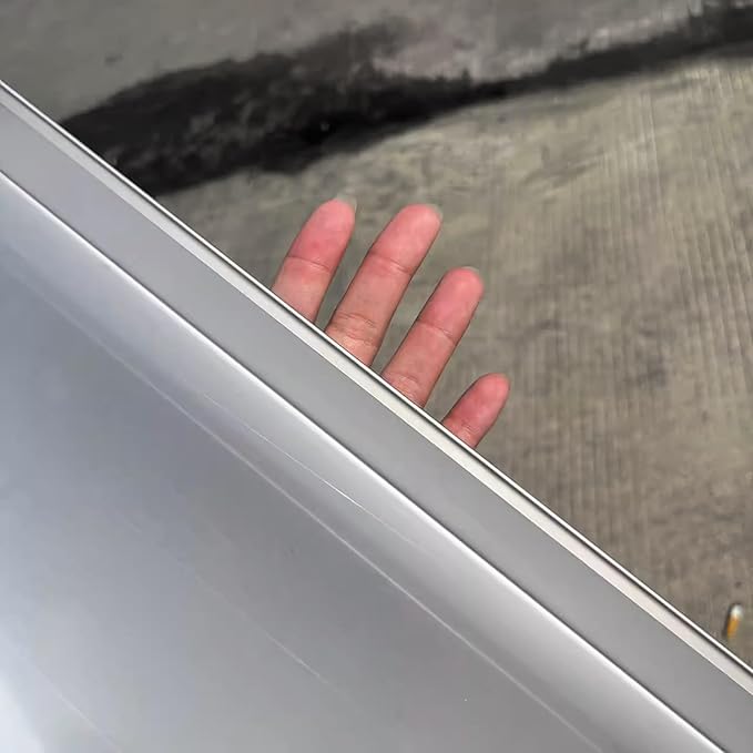 304 Stainless Steel AC Drain Pan with 4 Flexible Hose Leakproof Drain Tray for Air Conditioners Kitchens &amp Plants - 130x30cm (51x12in) with Welded Lugs