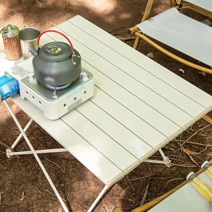 Outdoor Camping Table Light Weight Camping Portable Foldable Table Dinner Desk Fishing Beaches Picnic (D 1)