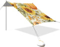 Beach Tent Sun Shelter Sunflower Pumpkin Lightweight &amp Easy Setup Beach Shade Canopy for Camping Fishing