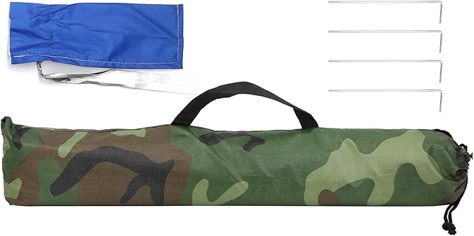 Portable Camouflage Fishing Shelter Tent for Two Waterproof Sunshade for Outdoor Camping