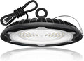 HYPERLITE UFO LED High Bay Light: 150W 19500LM High Bay LED Shop Lights with 6ft Plug - 6000K IP65 LED Warehouse Lights for Workshop Stadium Garage Lighting 1-Pack