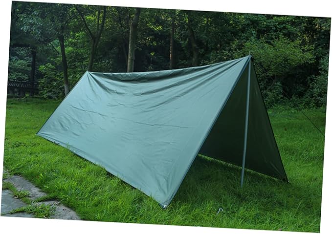 POPETPOP 1Set Large Camping Tent Footprint Tarp Groundsheet Mat Multi Function Outdoor Awning Sun Shelter for Beach Shade Durable Windproof Canopy for Camping