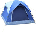 3 Person Tents for Camping HIKERBRO Small Dome Tent with 2 Upgraded Doors &amp Half Mesh Ceiling Waterproof 4 Person Camping Tent with Removable Rainfly 2/3/4 Person Easy Up Tents for Hiking Trave