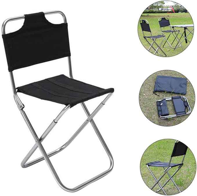 balacoo Portable Camping Stool Outdoor Folding Chair Strong Load-Bearing Principle Easy to Carry Sports Outdoors