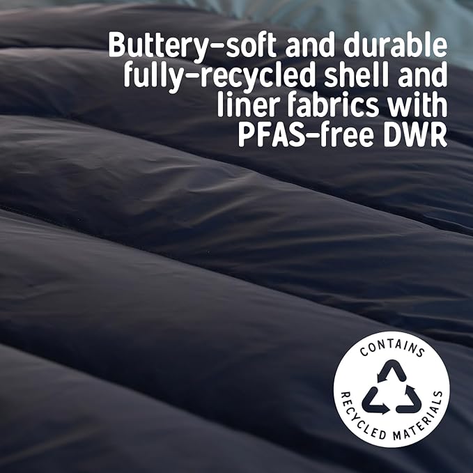 Kelty Supernova Down Sleeping Bag Compact + Lightweight Roomy Shape for All Body Types and Sleep Positions Recycled Shell Fabrics