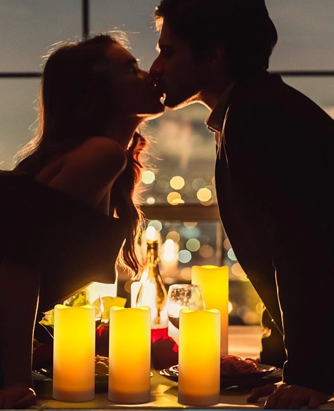 Outdoor Waterproof LED Candle Lamp with Remote Control Indoor Bedside Lamp Battery Candle The Night Light is Dimmable Candle 12pcs It is Suitable for Decorative Lighting atmospheres