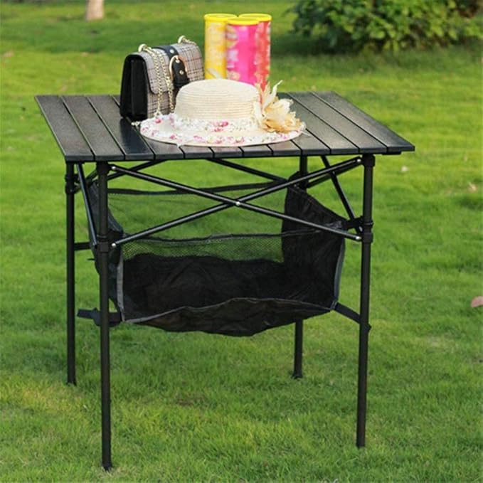 Portable Camping TableAluminum Folding Table Ultralight Camp Table with Carry Bag Collapsible Table Top with Storage Bag Outdoor Dining Table