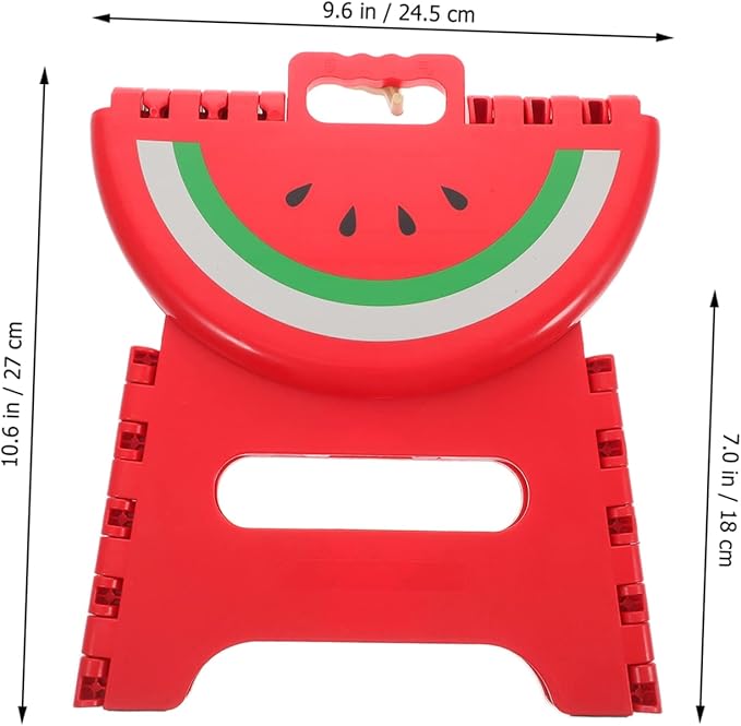SUPVOX Portable Outdoor Folding Stool for Boy Girl Lightweight Plastic Stool for Fishing Camping and Travel Sturdy and Compact Design for Home and Garden Use