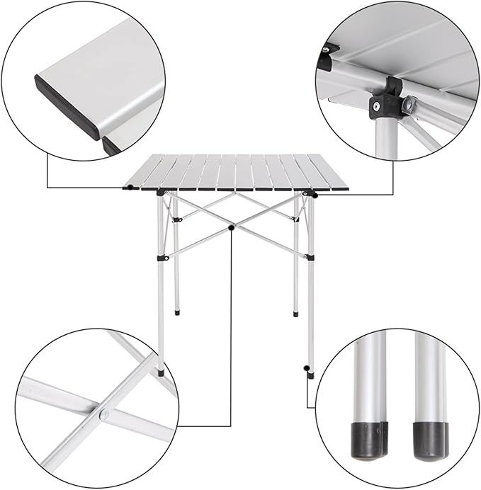 Camp Table 70 * 70cm Square Camping