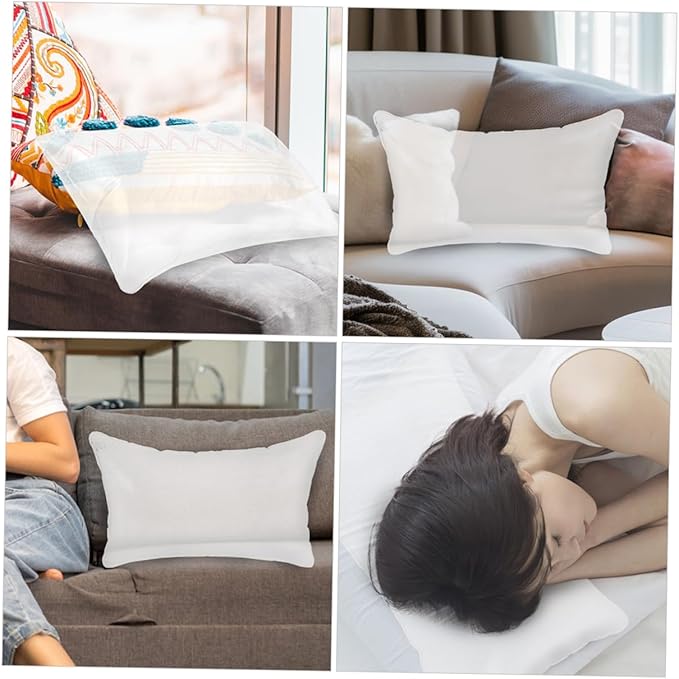Inflatable Pillow Insert Portable Water Resistant Cushion for Camping Travel Compact Folding Design for Outdoor Office Use