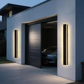 Modern Outdoor Wall Lights - 2pack 59inch 3000K Black Exterior Light Fixtures Wall Porch Lights Outdoor Wall Sconce Patio Long Strip Wall Light Fixtur Outside for Garage House(4.72 Inch Wide)