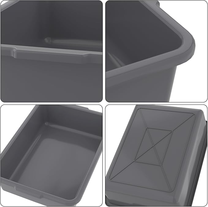 12 Packs Plastic Bus Tubs 15 L Restaurant Commercial Bus Box