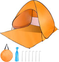 Pop Up Beach Tent Sun Shelter for 2-3 Person Sun Shelter with UPF 50+ &amp Lightweight Portable Beach Tent Easy Pop Up for Outdoor Camping Fishing