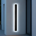 Exterior Lights for House - Dimmable Modern Outdoor Sconce Light Wall Mount Linear Black Led Long Wall Porch Lighting Fixture for Garage Garden Front Door Patios