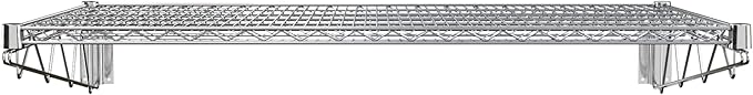 24 x 48 Chrome Wire Wall Mount Shelf