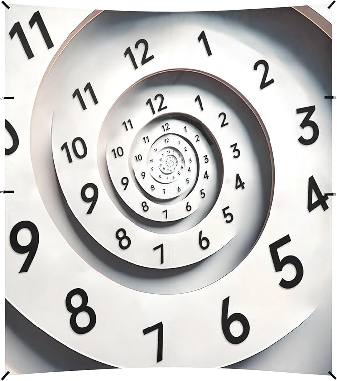Camping Sun Shelters Infinity Time Spiral Clock Beach Canopy 126 * 110.2in