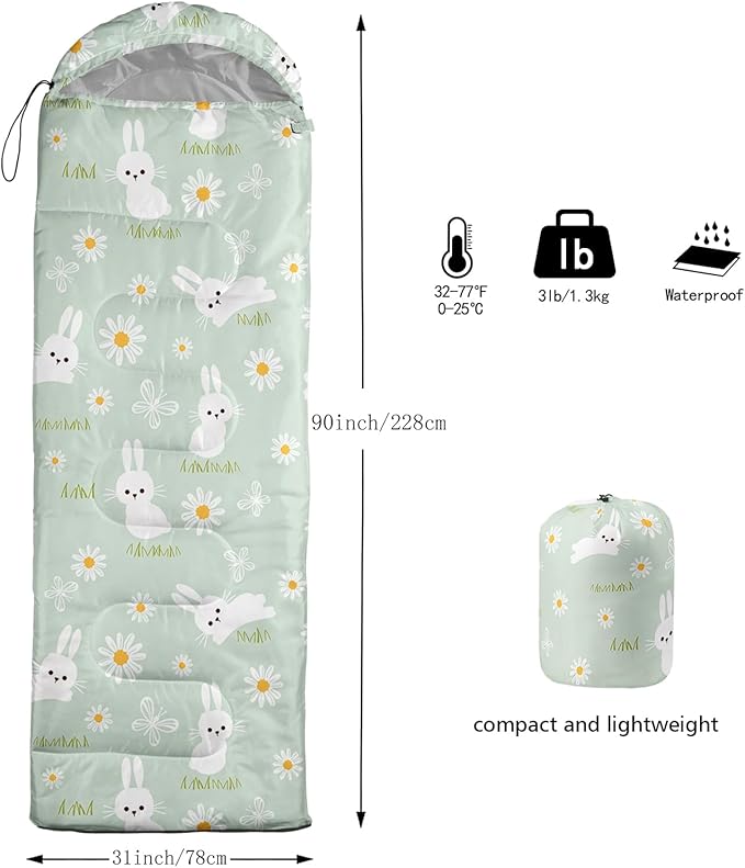 AILONEN Cartoon Car Sleeping BagsLightweight &amp Waterproof3 Season Warm &amp Cool WeatherCute Stars Printed Vehicles Transportation Sleeping Bags for BoysKidsAdults TravellingOutdoors
