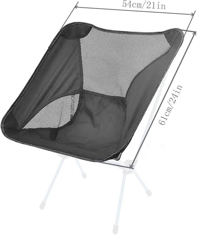Camping Chair Fabric Replacement Seat for Helinox Chair Zero/One/CLIQ/MARCHWAY/Moon Lence/iclimb/Naturehike YL08 /ONETIGRIS Portable Chair Backpacking Helinox Chair Replacement Seat