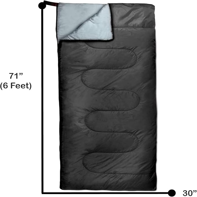 Bulk 10 Pack Envelope Sleeping Bags 4 Seasons Warm or Cold Lightweight Indoor Outdoor Sleeping Bags for Adults Backpacking Camping