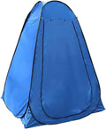 Portable Pop Up Privacy Shower Tent - Spacious Changing Room - Portable Outdoor Camping Bathroom Toilet Changing Dressing Room Sun Sunshade Canopy Outdoor Rain Shelter Hiking Beach Toilet (Blue)