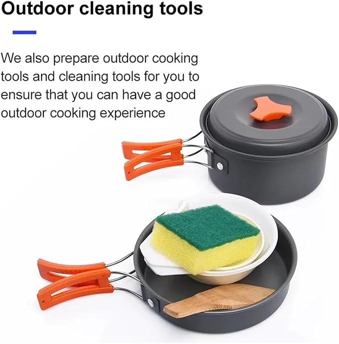Compatible for Widesea Camping Tableware Outdoor Cookware Set Dishes Bowler Kitchen Equipment Gear Utensils Hiking Picnic Travel