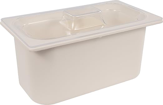 Carlisle FoodService Products CM110202 Coldmaster ABS Third Size Food Pan 4 qt Capacity 12.68 Length x 6.89 Width x 6.01 Height White