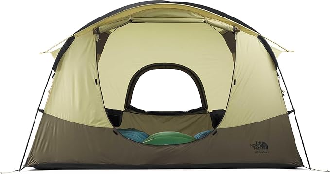 THE NORTH FACE Sequoia Tent | Waterproof Camping Tent Spacious &amp Easy to Set Up Front &amp Back Zipper Doors Side Windows