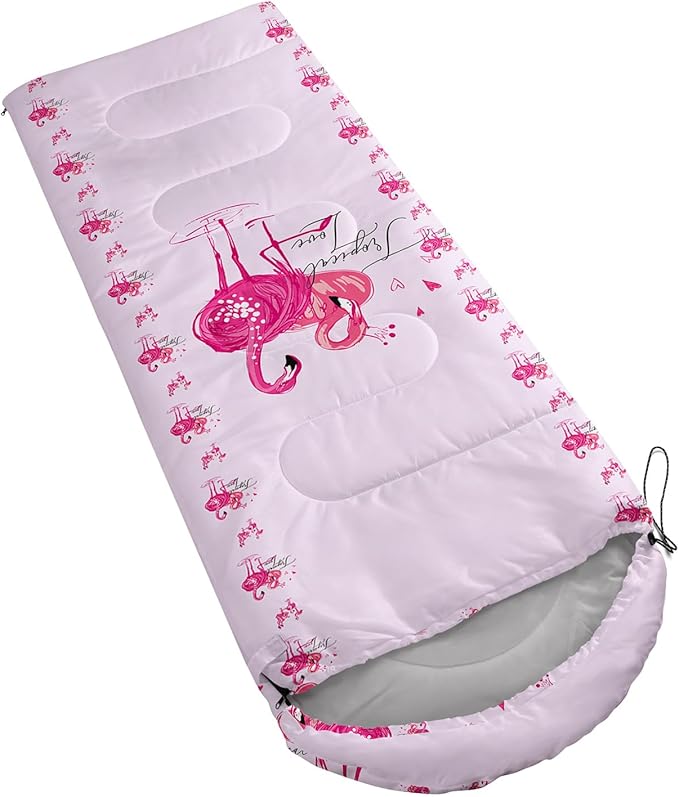 AILONEN Outer Space Astronaut Camping Sleeping BagsLightweight &amp Waterproof3 Season Warm &amp Cool WeatherCartoon Sleeping Bags for KidsBoys Girls TravellingOutdoors