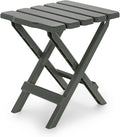 Camco 21042 Quick-Folding Adirondack Table Plastic Sage