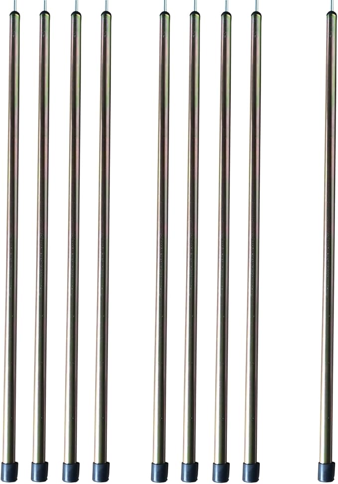 DANCHEL OUTDOOR Short Guy Poles for Canvas Bell Tent Camping Windproof Galvanize Steel Durable Yurt Tent Unadjustable Pole Glamping Gear Accessories80cm/31.5''