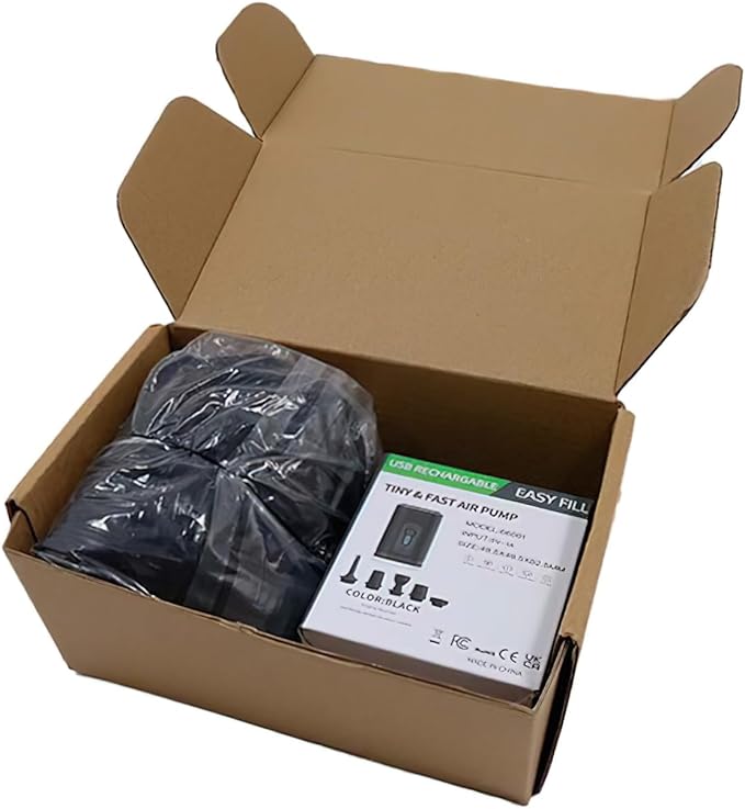 Vacuum compression bag travel storage bag portable clothing compression packaging bag waterproof and moisture-proof luggage organizer bag (Black windowed 17L+air pump+color box)