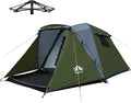 Night Cat Cabin Tent with Vestibule: 3 Persons Pop Up Camping Tent Double Layers Easy Quick Setup Waterproof