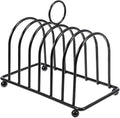 PartyKindom Stainless Steel Multifunctional Bread Rack Toast Holder Rack for Kitchen and Dining Room: Multi-Functional Toast for Sliced Bread and Book Storage Space-Saving