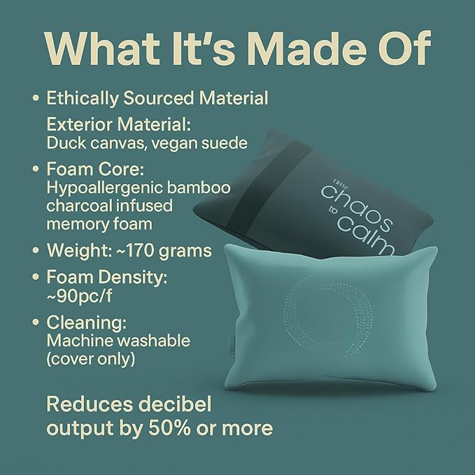150g Shoutlet Pillow for Acute Stress Relief (Black)