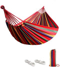 Brazilian Double Cotton Hammock! 2 Free Carabiners Included! Soft Breathable and Easy to Carry! Relax by The Water at The Park or in Your Backyard! Indoors or Outdoors! Large Size!