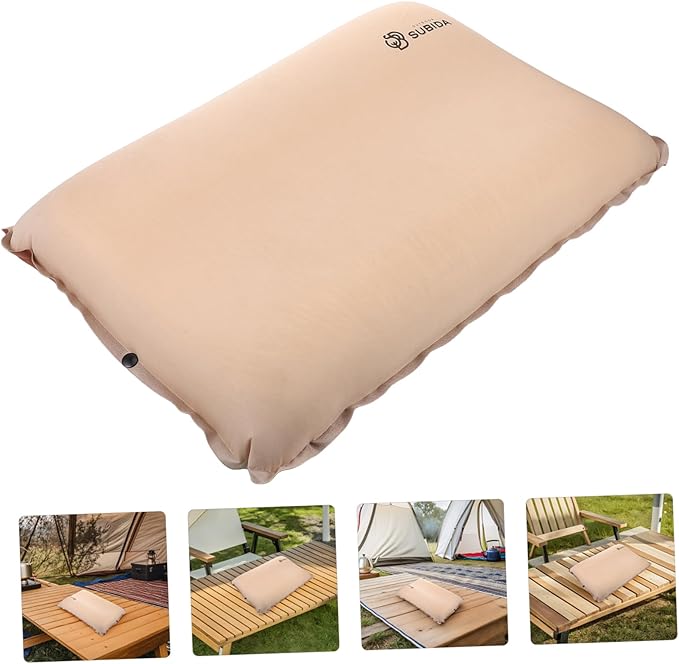 YARNOW Travel Accessory Portable Camping Pillow Self Inflating Lightweight for Backpacking Hiking Camping Airplane