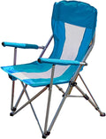 Topyond Portable Camping Chair Strong Iron Structure Folding Chair with 600D Oxford Cloth Outdoor Chair with Cup Holder for Fishing and Outdoor Leisure Activities