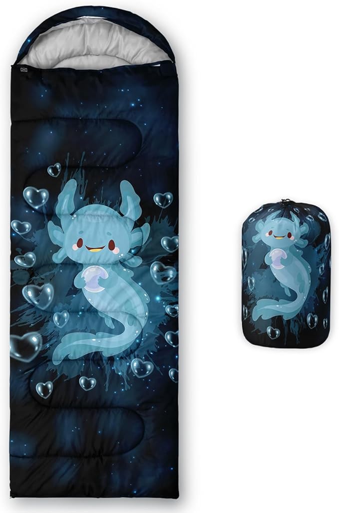 HOSIMA Dear Hunting Pattern Cold Weather Sleeping Bags for Kids AdultsBlack Light Weight Waterproof Sleeping Bags for Outdoors Hiking.
