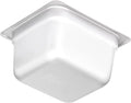 Carlisle FoodService Products DuraPan Food Pan 1/6 Size Stainless Steel Container for Storing and Serving Food in Commercial Kitchen 1.6 Qt 6 Count